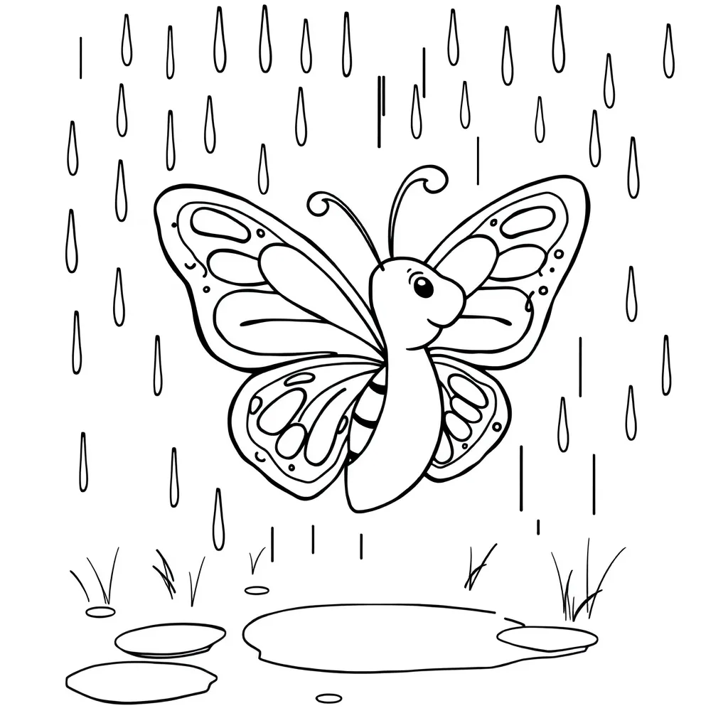 Butterfly Dancing in the Rain