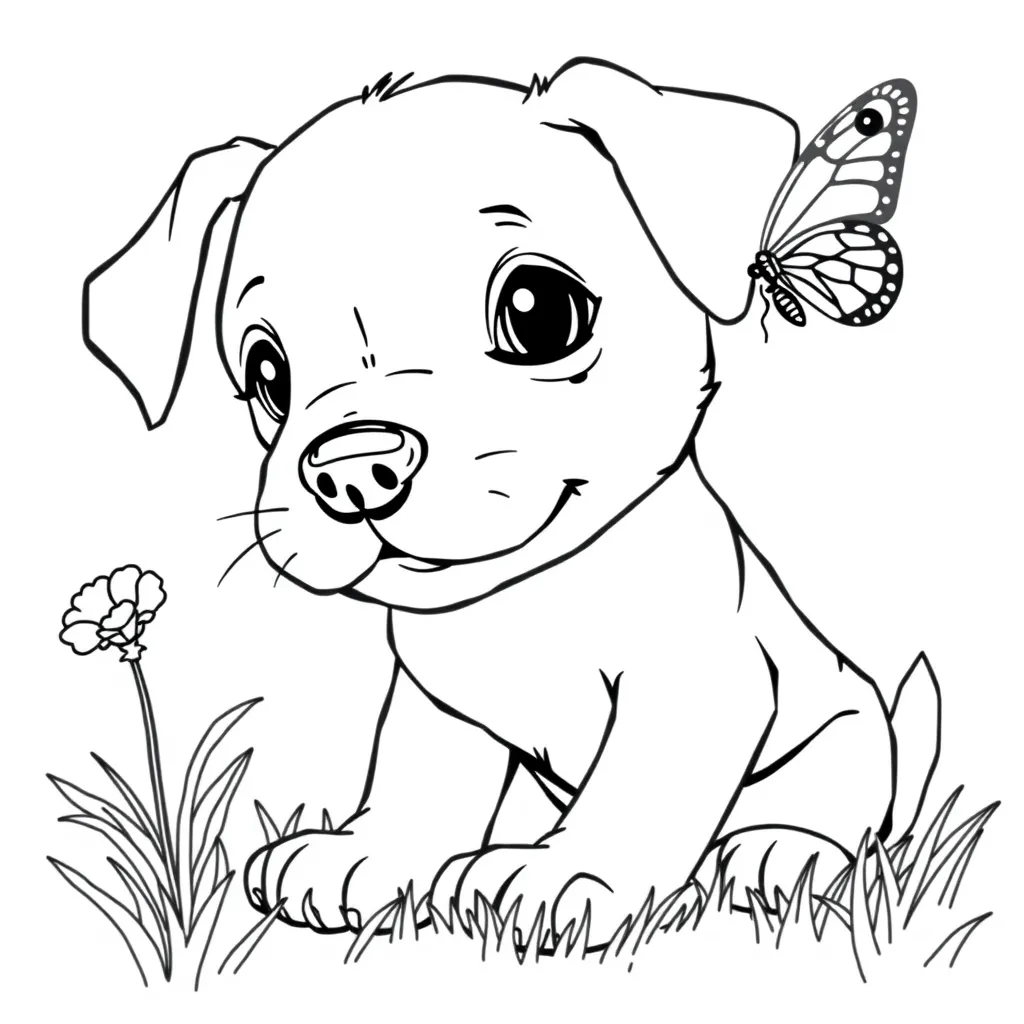 Dog and Butterfly