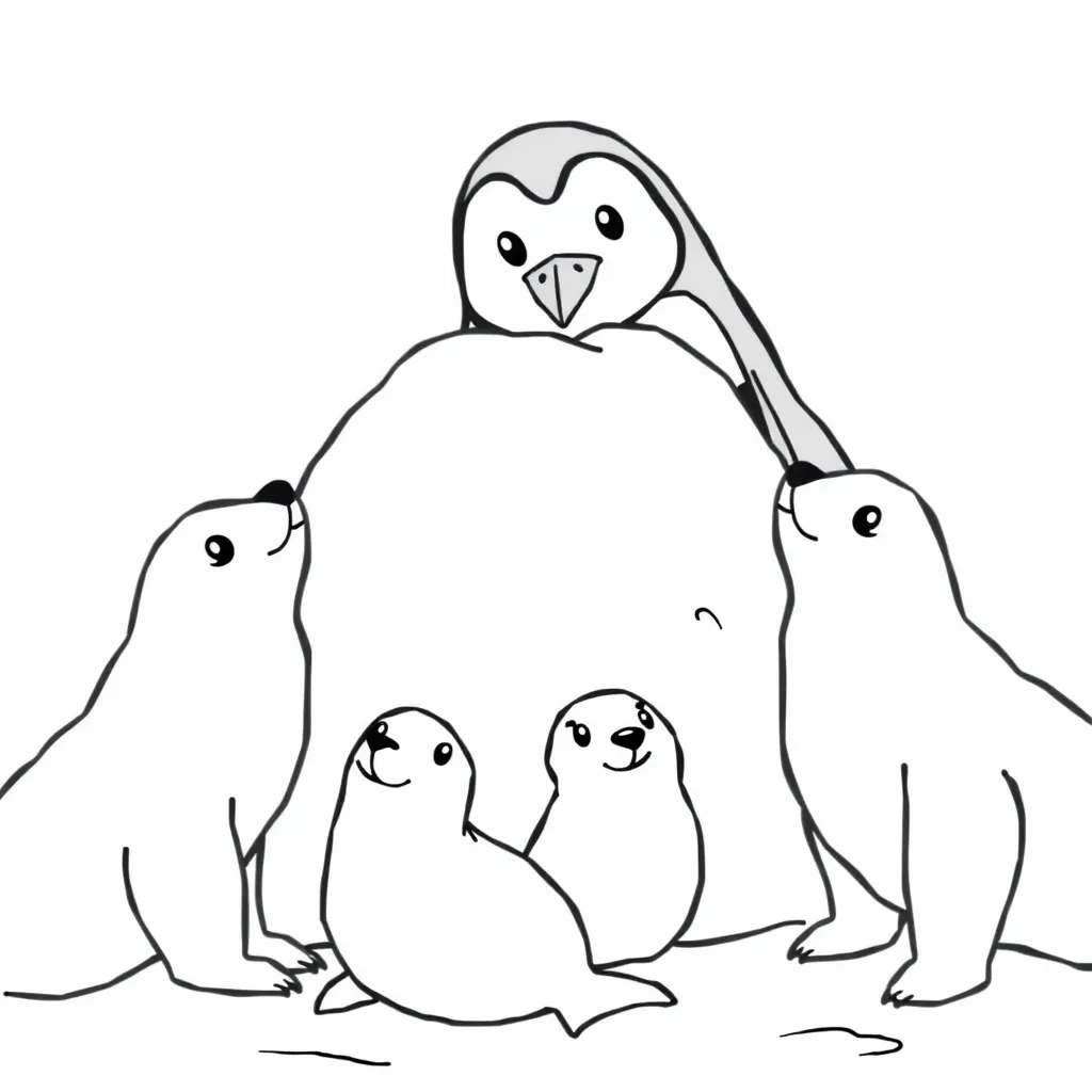 Penguin Playing Hide-and-Seek with Seals